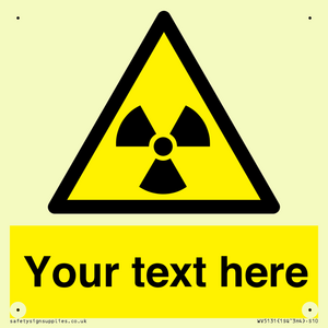 Custom Radioactive Material Sign